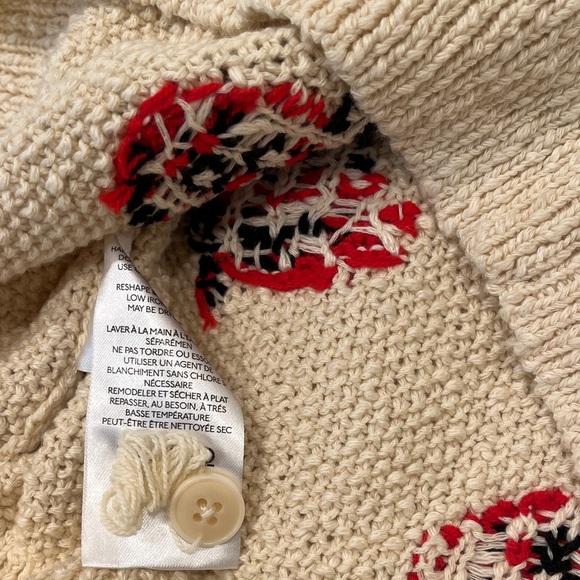 Anthropologie Beige Ladybug Turtleneck Sweater - Picture 6 of 10